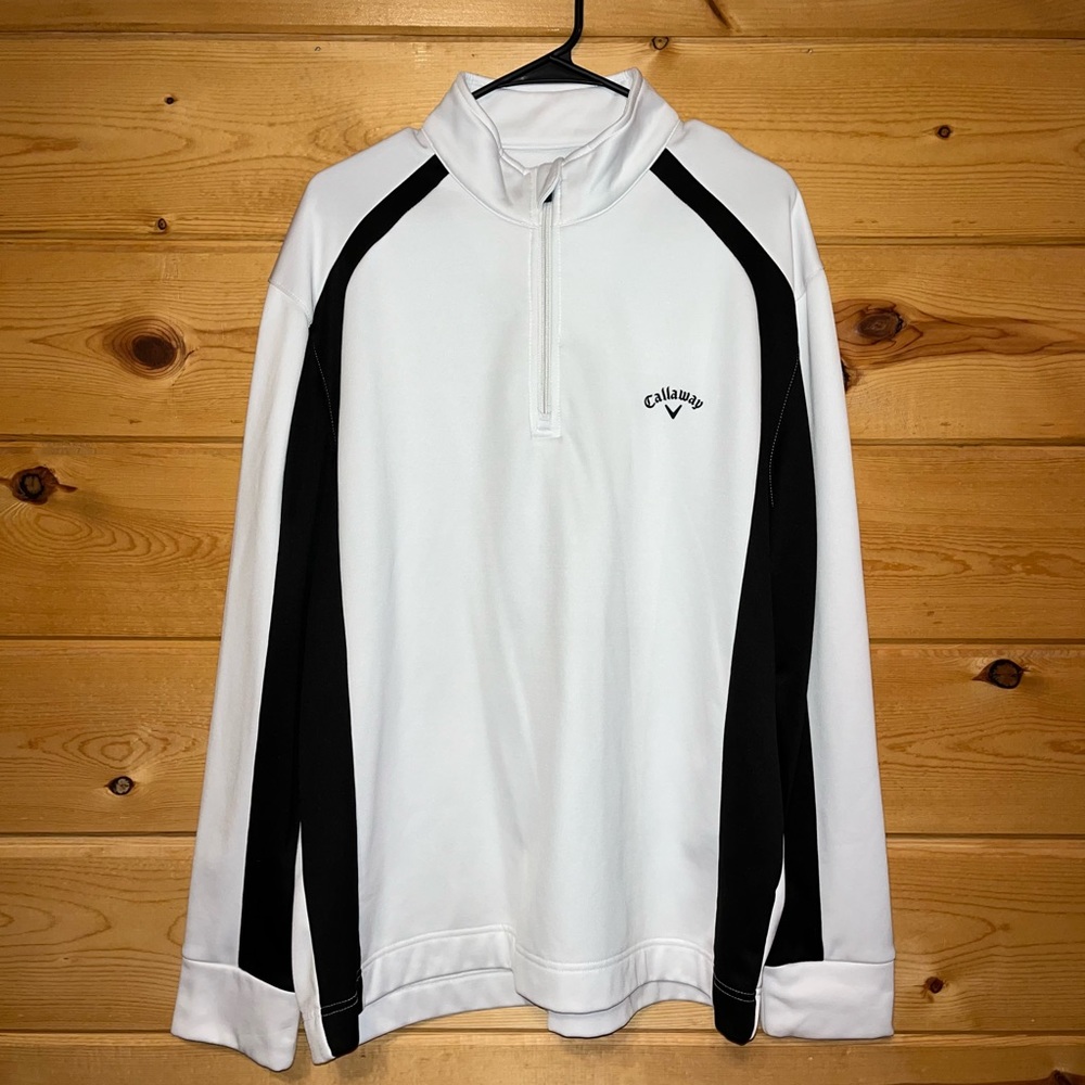 *** Like New *** Men’s Callaway White 3/4 Zip Pullover
